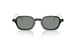 Giorgio Armani AR 8227T Lunettes de Soleil Homme Noir Ovales Gris 46mm