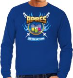 Bellatio Decorations Apres ski sweater voor heren - apres ski you later - blauw - wintersport M