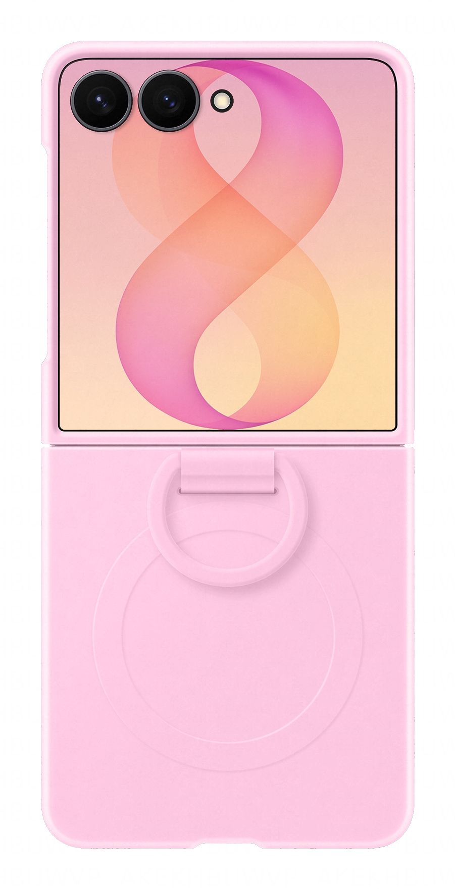 Samsung Galaxy Z Flip8 Hoesje - Silicone Ring Magnet - Roze