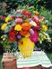 Merkloos Wandkalender 2026 met bloemenarrangementen