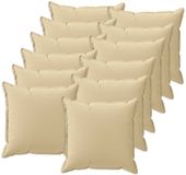 vidaXL - Kussensloop - 12 st - Houten - Beige - 45 x 45 cm - Polyester
