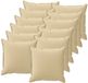 vidaXL - Kussensloop - 12 st - Houten - Beige - 45 x 45 cm - Polyester