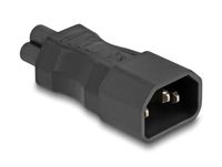 Delock 80468 Adapter IEC 60320 C14 Male naar IEC 60320 C5 Female Zwart