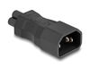 Delock 80468 Adapter IEC 60320 C14 Male naar IEC 60320 C5 Female Zwart