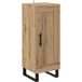 Vidaxl – Buffet en bois d'ingénierie et fer 34 x 34,5 x 90 cm – Style moderne – 1 porte à charnières – Pour salon ou salle à manger
