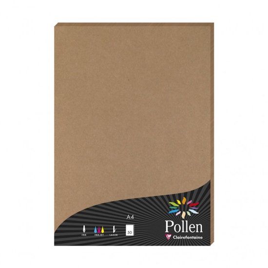 Clairefontaine Kraftpapier A4 120g/m² Ongebleekt - 50 vel