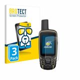 BROTECT Screenprotector 3 Stuks voor Garmin GPSMAP 65s Beschermglas Transparant