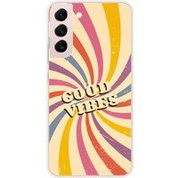 Samsung Galaxy S22 Plus Good vibes bedrukt siliconen hoesje