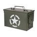 Fosco industries opberg box - groen - 7,1 liter - 30 x 15 x 19 cm - staal