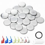 Nice2Have 25 sets koelkastmagneet knop onderdelen 2,25 inch (58 mm) - Button Maker Benodigdheden voor Button Maker Machine