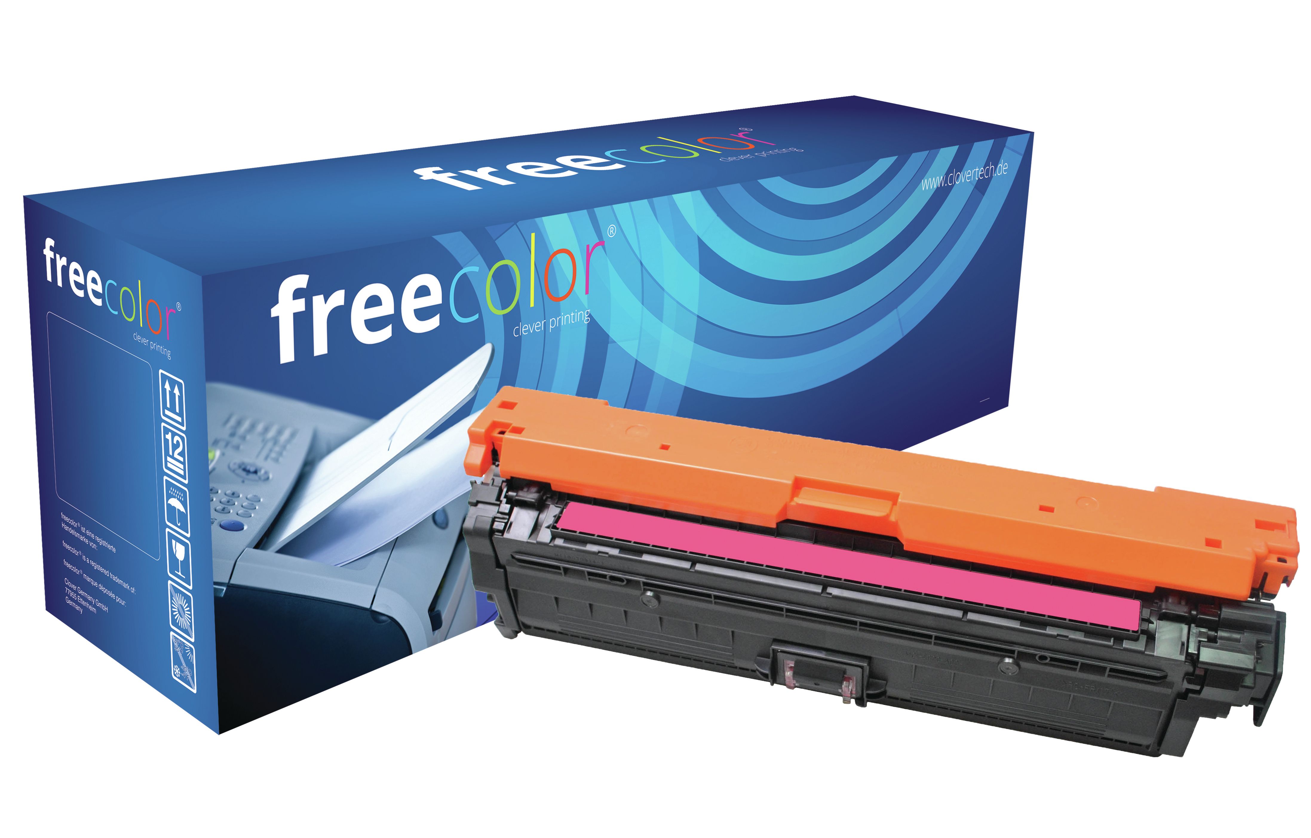 Freecolor CE273A Magenta Toner Cartridge for HP Color LaserJet - 15000 Pages