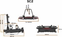 Spinder SC2 fietsendrager - 2023 Model - Uitschuifbaar