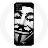 Maniacase Etui voor Samsung Galaxy A22 5G We Are Legion Anonymous Mask
