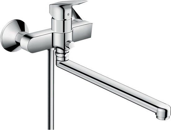 Hansgrohe Logis Badkraan met Omstel en Koppelingen - Chroom - 71402000
