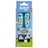 STOR 2-delig Kinderbestek Set Bluey Roestvrij Staal Vork en Lepel met Gedecoreerd Handvat BPA-vrij voor Kinderen