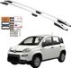 Barres de toit FIAT PANDA à partir de 2012 Aluminium Noir