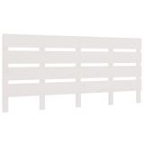 VidaXL Hoofdbord 180x3x80 cm massief grenenhout wit