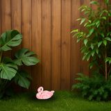 Coen Bakker Deco B.V. Flamant rose - Statue de jardin flottant sur l'eau - Plastique - 12 cm - Décoration de jardin