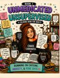 Unmedicated & Unsupervised: A Funny Adult Coloring Book for ADHD, Anxiety, Overthinking, Executive Dysfunction & Everyday Chaos
