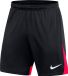 Nike Academy Pro Trainingsshort Heren - Zwart / Bright Crimson | Maat: S