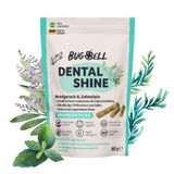 BugBell DentalShine Knabbersticks 60 g, veganistische tandheelkundige | Soft Dental Snacks met zeer weinig vet voor tandverzorging en frisse adem, met pepermunt, chlorella en salie