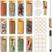 PromoHome Pots à herbes lot de 12 - 120ml - Avec couvercle en bambou, inserts saupoudreurs, étiquettes, cuillère en bois et brosse - Contenants de conservation hermétiques pour herbes de cuisine