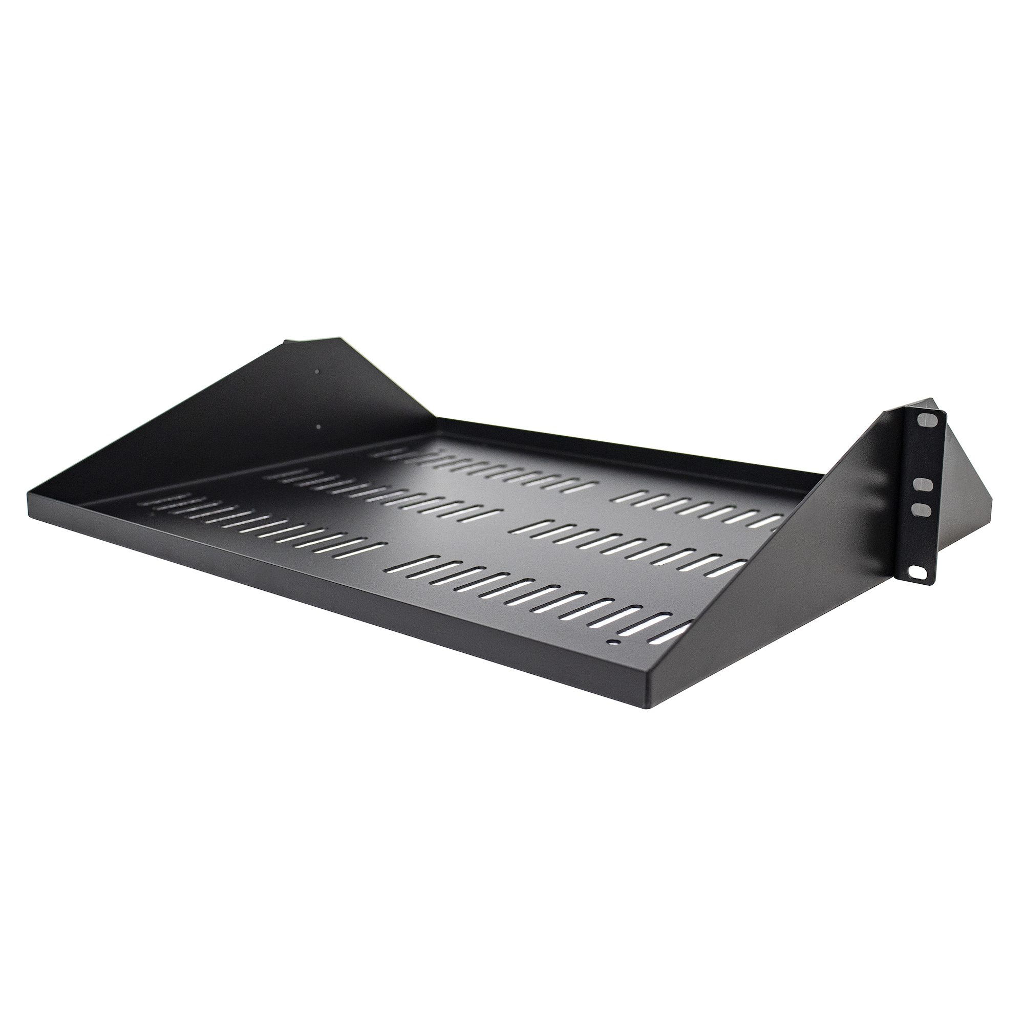 StarTech.com 2U Rack Shelf - Universele Geventileerde 19 inch Server Rack Plank/Lade voor AV/Data/Netwerk Apparatuur – Cantilever/Uitkragende Ligger – Duurzaam Ontwerp – Max. 91kg - Diepte 35 cm (14”)