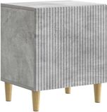 vidaXL Nachtkastje Betongrijs 43 x 34,5 x 50 cm Bewerkt hout
