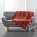 douceur d'intérieur FLANOU Plaid, terracotta, 180 x 220 cm