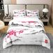 Kirschblüten ensemble de literie 100% coton King Size 3 pièces