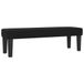 vidaXL Bankje - 100x30x30 cm - Stof - Zwart