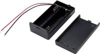 Tru Components SBH-321-3A Porte-piles 2 AA (penlite) Câble Noir