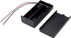 Tru Components SBH-321-3A Porte-piles 2 AA (penlite) Câble Noir