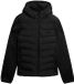 Superdry - Hybride Gebreide Storm Jas met Capuchon - Heren - Zwart Marl - XXXL