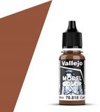 Vallejo Hobbyverf Acrylverf - 70818 Model Color Red Leather - Acryl Verf flesje - 17 ml