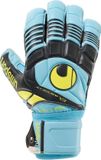 Uhlsport Keeper Handschoen Eliminator Supersoft Unisex Blauw/Zwart/Geel Maat 8.5