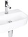 Differnz Ovale Fonteinset - 38x24cm - Wit Keramiek - Rechte Kraan - Chroom
