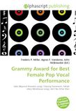 Grammy OmniScriptum Grammy Award for Best Female Pop Vocal Performance Paperback