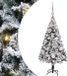 vidaXL Kunstkerstboom met 150 LED Wit 120 cm PVC en Staal en Kunststof