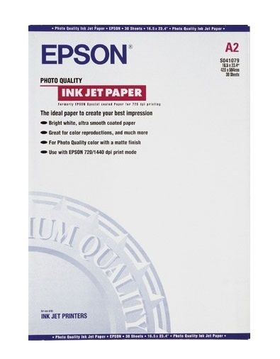 Epson Photo Quality Ink Jet Paper A2 102g/m² - 30 Vel
