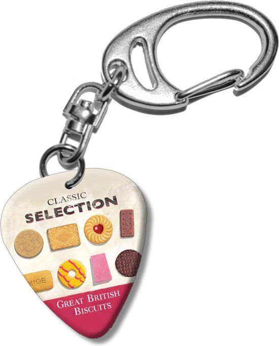Plectrum sleutelhanger Great British Biscuits - Unisex - Bont