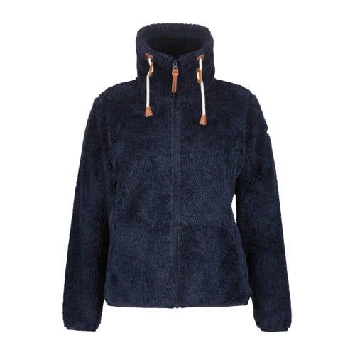 Icepeak Colony rechtvallend teddy outdoorvest - donkerblauw