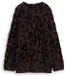 Tom Tailor - Oversized gebreide trui met luipaardprint - Maat XS - big brown leo design