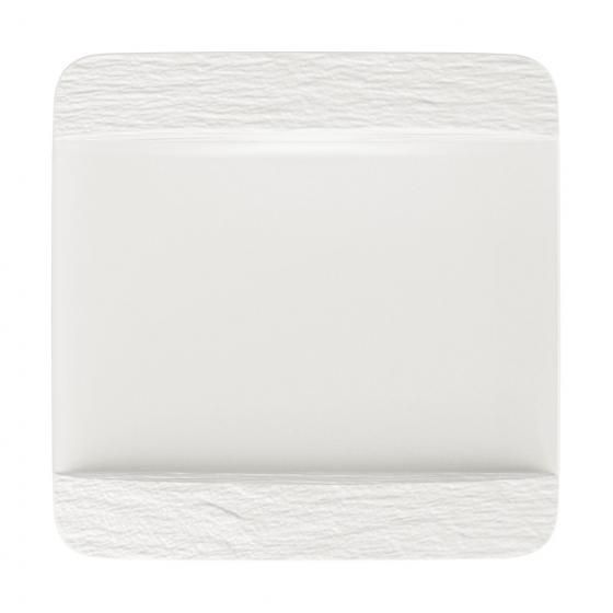 Villeroy & Boch Rock Dinerbord - Rechthoekig - Wit - Porselein - 28cm