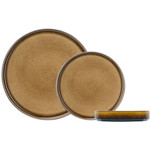 Cosy&Trendy Serviesset - 18-delig - Bruin - Porselein