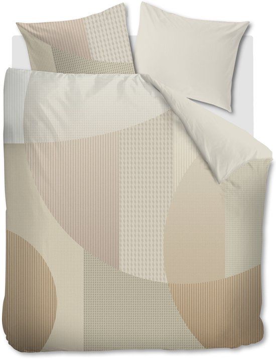 Beddinghouse Tove dekbedovertrek - Tweepersoons - 200 x 200/220 cm - Naturel