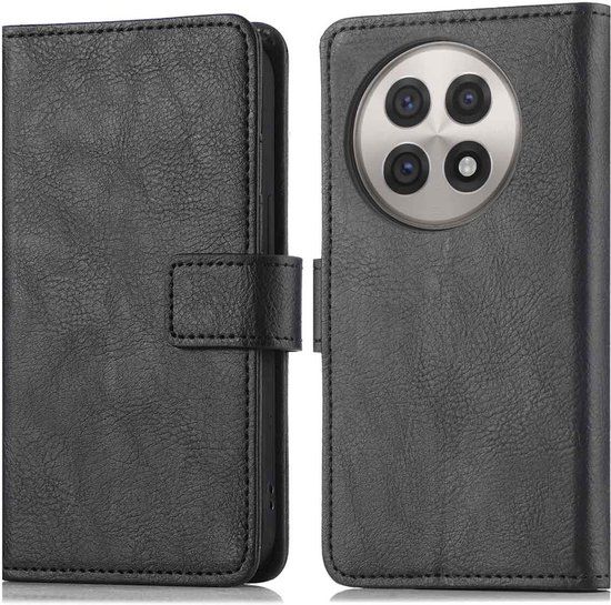imoshion Luxe Bookcase - Zwart - Geschikt voor OnePlus 13R