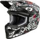O'NEAL 3SRS Attack Zwart Witte Crosshelm - Maat M