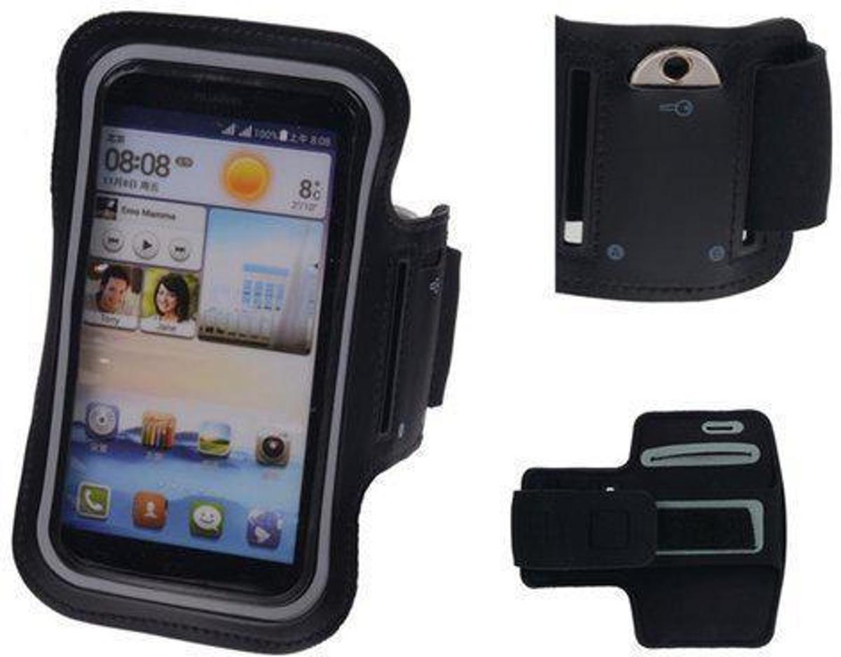 Best Cases Huawei Honor 4X Zwart Sport Armband Neopreen Huawei Honor 4X Zwart Sport Armband Neopreen