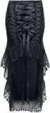 Sinister Gothic Gothic Skirt Dames Midirok - zwart - M
